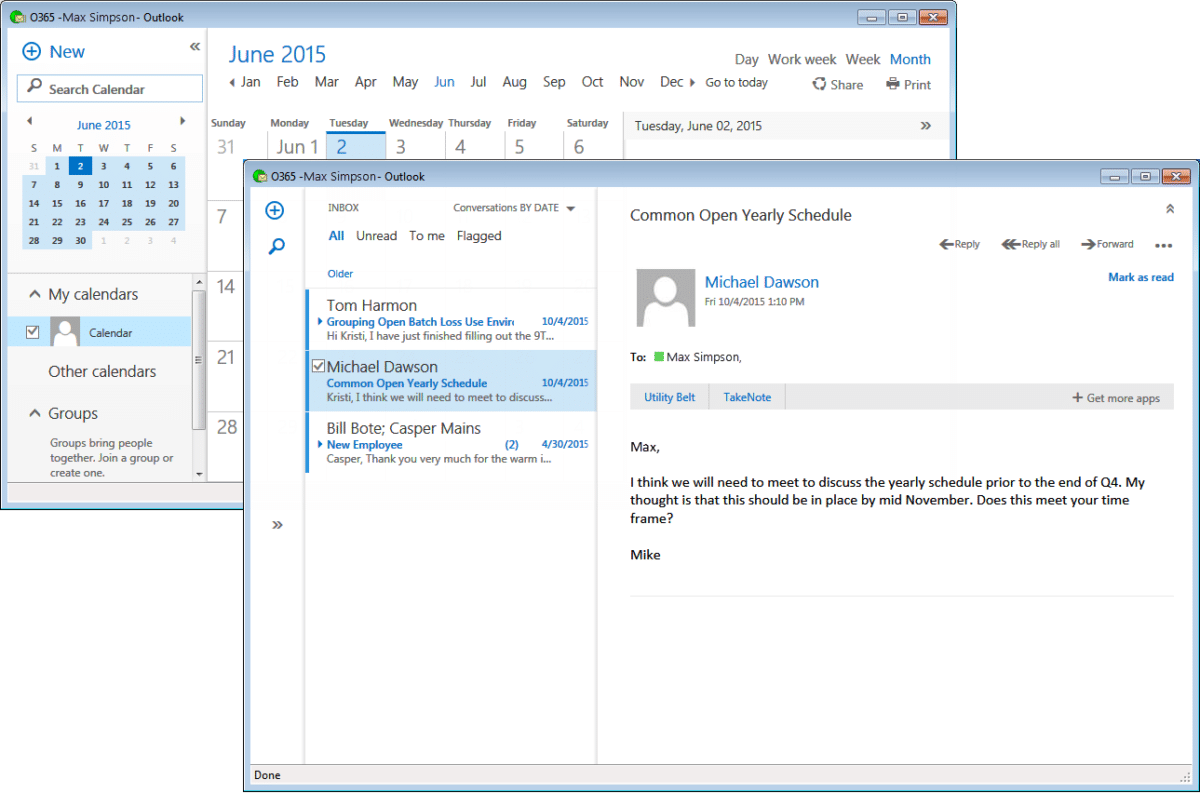 OWA Desktop Integrations Messageware