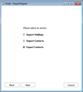 outlook web app export contacts