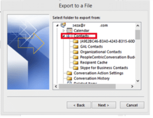 how to export contacts from outlook web app