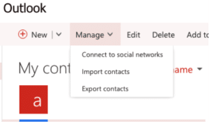 export contacts from owa export contacts from owa